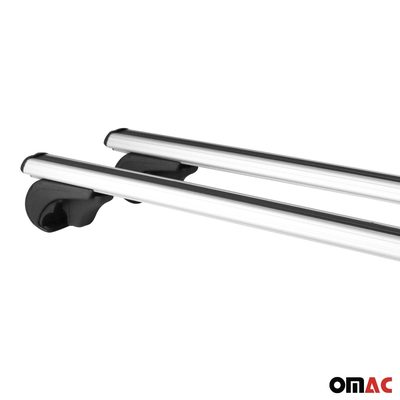 Roof Rack Cross Bars Luggage Carrier for VW ID. Buzz 2025-2026 Aluminium Gray 2x
