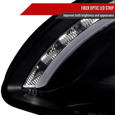 1998-2006 Mercedes Benz W220 S Class Headlights LED Light&Signal Lights Black