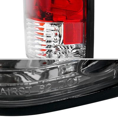 1982-1994 Chevy S10/Blazer GMC S15/Sonoma Tail Lights Chrome/Red Clear Lens