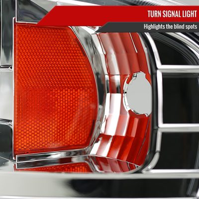 1997-2004 Ford F-150 / 1997-2002 Expedition Projector Headlights SMD LED Chrome