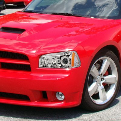2006-2010 Dodge Charger Corner Lights Chrome Housing/Clear Lens