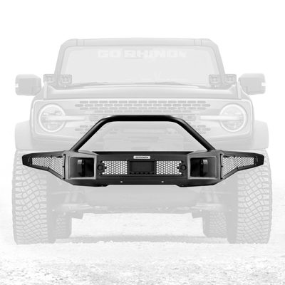 Defensa Delantera Rockline Winch-Ready Full Width With Overrider para Bronco Full Size 21-26