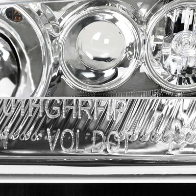 For Mazda 6 2003-2005 Factory Style Projector Headlights Chrome Housing Clear Lens