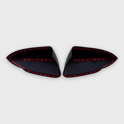 2016-2021 Hyundai Elantra Mirror Cover Caps Gloss Black 2Pcs ABS Plastic