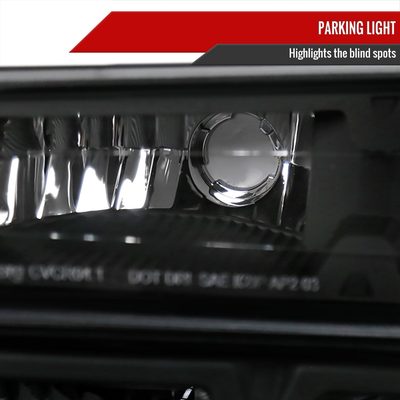 2004-2012 Chevy Colorado /Canyon Isuzu I-Series Headlights Pair Matte Black