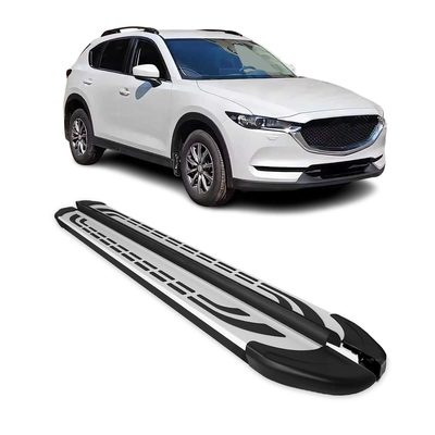 2017-2025 Mazda CX-5 2.gen Running Boards Side Steps Silver & Black