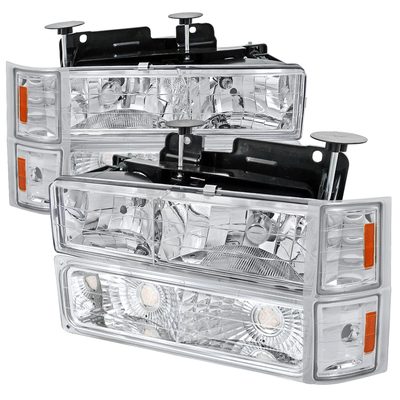 1994-1998 Chevy Silverado/Tahoe/Suburban/C10 Factory Headlights Chrome