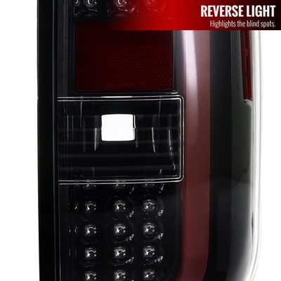 2014-2021 Toyota Tundra Sequential LED Tail Lights Jet Black/Clear Lens