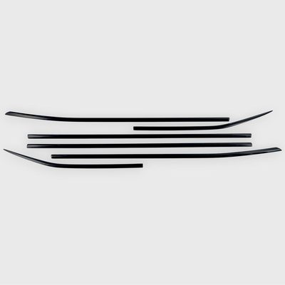 2020-2024 Toyota Highlander Window Trim Set Gloss Black 6Pcs ABS Plastic