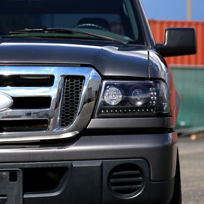 2001-2011 Ford Ranger Projector Headlights LED Light & LED Signal Matte Black