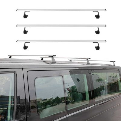 2015-2018 Chevrolet City Express Roof Rack Cross Bars Steel 3Pcs Silver