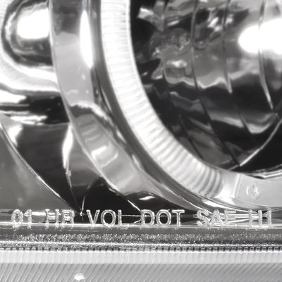 2003-2005 Toyota 4Runner Dual Halo Projector Headlights Chrome/Clear Lens