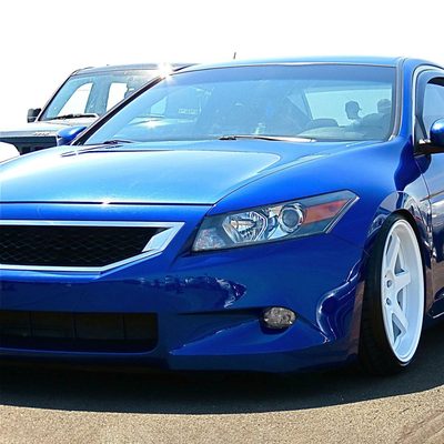 2008-2010 Honda Accord 2DR Coupe H11 Fog Lights Kit Chrome/Clear Lens