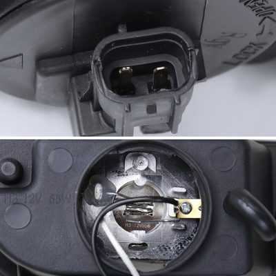 2001-2002 Toyota Corolla H3 Fog Lights Chrome Housing/Yellow Lens