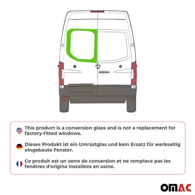 2019-2026 Mercedes Sprinter Van L1 L2 L3 L4 Window Glass Left Barn Door