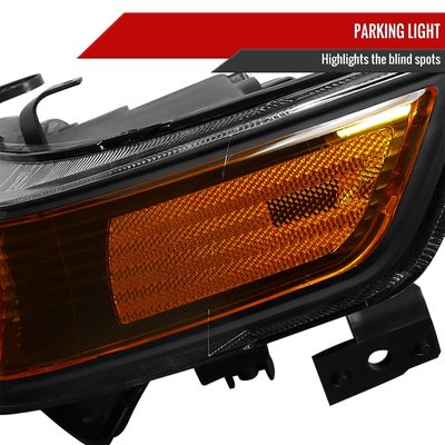 2004-2005 Acura TSX Projector Headlights Matte Black Housing/Clear Lens