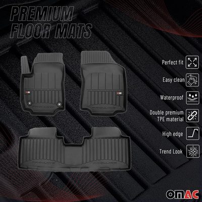 2014-2019 Chevrolet Silverado III & GMC Sierra IV Premium Floor Mats Liners Full Set All Weather Heavy Duty
