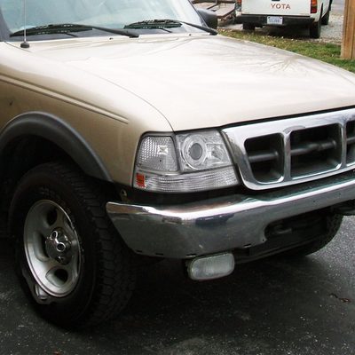1998-2000 Ford Ranger Corner Parking Turn Signal Lights Chrome/Clear Lens