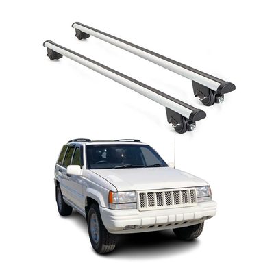 1993-1998 Jeep Grand Cherokee Roof Rack Cross Bars Silver