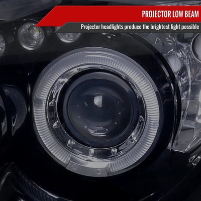 2004-2005 Subaru Impreza WRX/STI Outback Dual Halo Projector Headlights Smoke