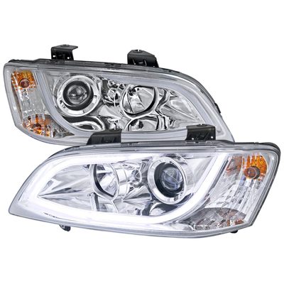2008-2009 Pontiac G8 LED Bar Projector Headlights Chrome Housing/Clear Lens