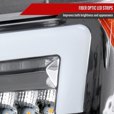 2004-2012 Chevy Colorado/GMC Canyon LED Headlights&Corner Lamp Chrome
