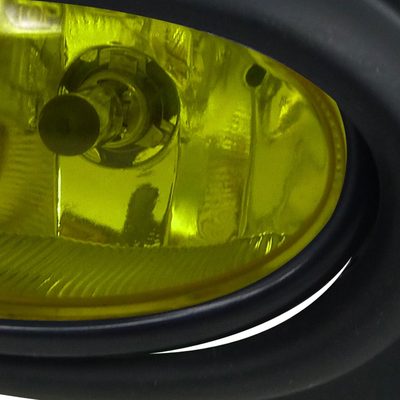 2006-2008 Honda Civic Sedan H11 Fog Lights Kit Chrome Housing/Yellow Lens