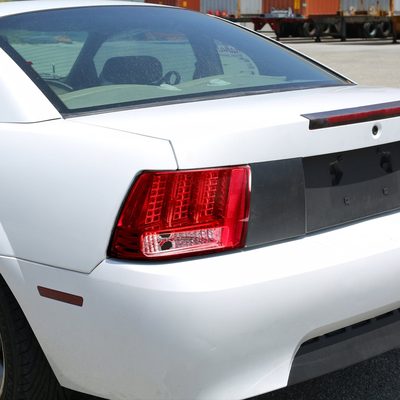 1999-2004 Ford Mustang Sequential LED Tail Lights - RS Chrome/Red Lens