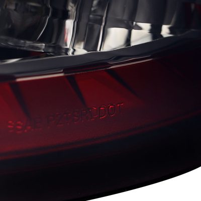 2014-2019 Ford Fiesta Hatchback LED Bar Tail Lights Chrome/Red Smoke Lens
