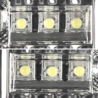 1992-1996 Ford F-150/F-250/F-350/Bronco LED 3rd Brake Light Chrome/Clear Lens