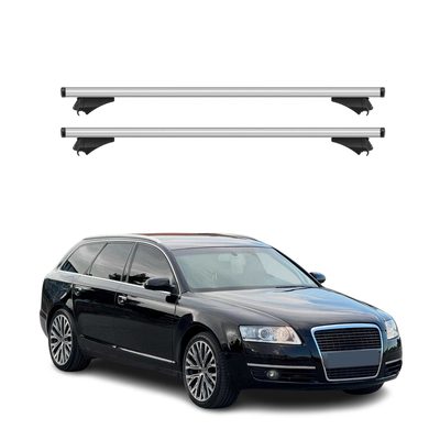 2005-2011 Audi A6 Avant Roof Rack Cross Bars Silver