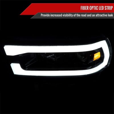 2019-2024 Dodge RAM 2500/3500/4500/5500 LED Projector Headlights Black/Smoke