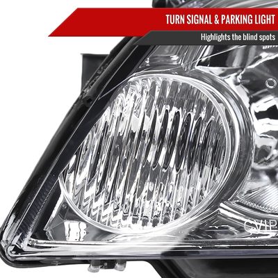 2006-2013 Chevy Impala / Impala Limited /Monte Carlo Headlights Amber & Chrome