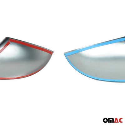 2011-2018 VW Touareg 2.gen Pre-Facelift Side Mirror Cover Caps Stainless Steel Silver 2 Pcs