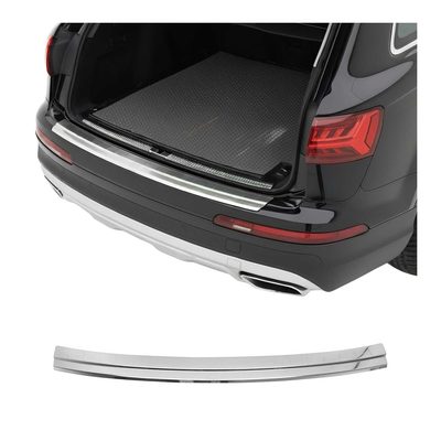 2017-2024 Audi Q7 4M Rear Bumper Guard Stainless Steel Glossy