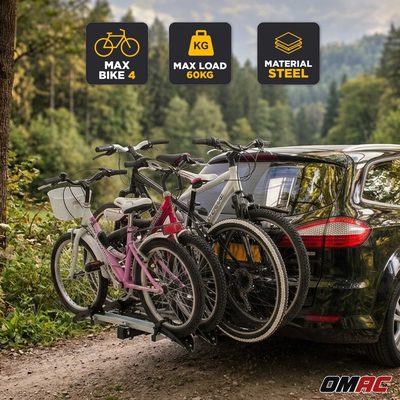 G3 Hitch Bike Rack 4 Bikes 132.3lb 2-Inch Receiver E-Bike/MTB