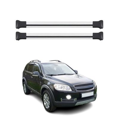 2012-2015 Chevrolet Captiva Sport Roof Rack Cross Bars Silver