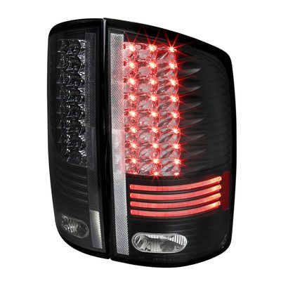 2002-2006 Dodge RAM LED Tail Lights Matte Black Housing/Clear Lens
