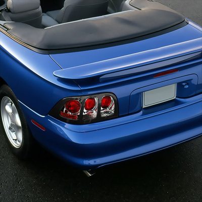 1994-1998 Ford Mustang Tail Lights Chrome Housing/Clear Lens