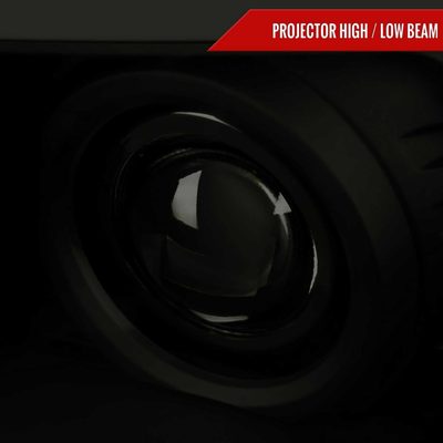 For Toyota Tacoma 2005-2011 LED Bar Projector Headlights Chrome Housing Smoked Lens