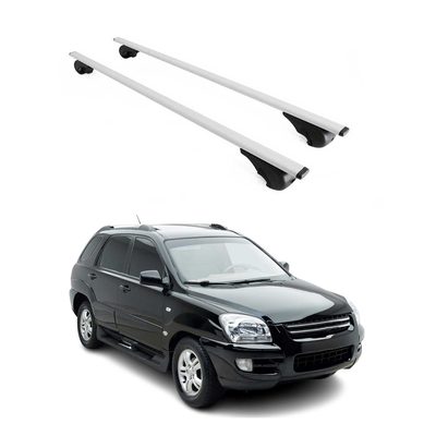 2005-2010 Kia Sportage Roof Rack Cross Bars Silver