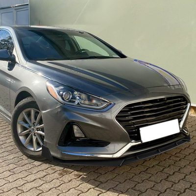 2018-2019 Hyundai Sonata Matte Black 3Pcs Front Bumper Lip Splitter Kit