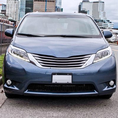 2011-2017 Toyota Sienna H11 Fog Lights Kit Chrome Housing/Clear Lens