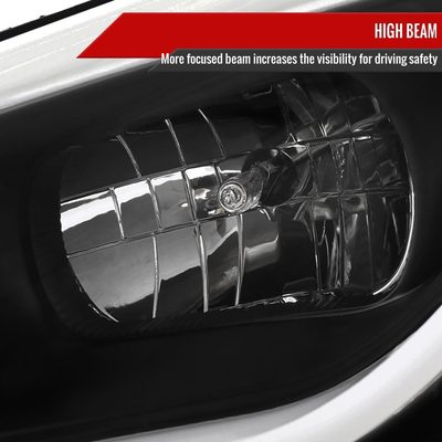 2012-2017 Hyundai Veloster LED Bar Projector Headlight Signal Lights Black
