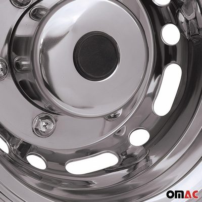 RAM ProMaster 16" Dual Wheel Simulator Hubcaps Chrome Silver Gloss