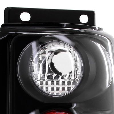1995-1997 Ford Explorer Tail Lights Matte Black Housing/Clear Lens
