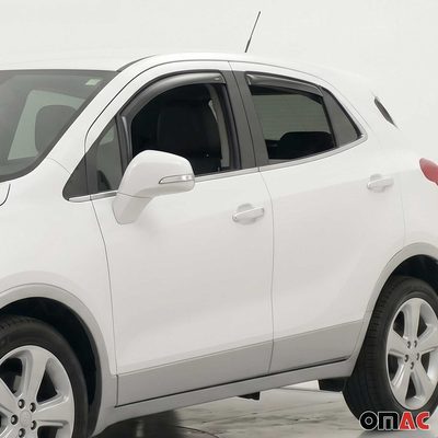 2013-2022 Buick Encore Window Visor Vent Rain Deflector 4Pcs Smoke