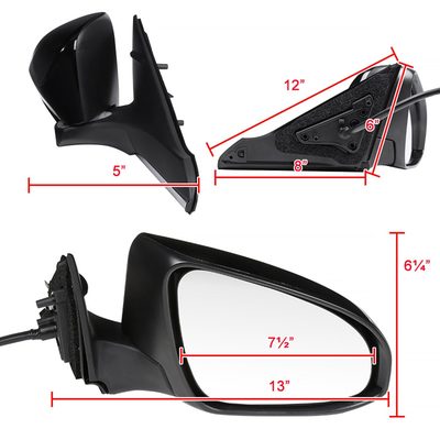 2015-2018 Toyota Camry Glossy Black 5Pin Heated Side Mirror Passenger Side