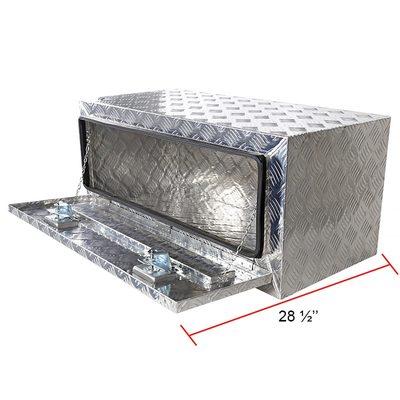 36" Heavy Duty Silver Underbody Truck Tool Box w/ T-Handle Latches Locks & Keys