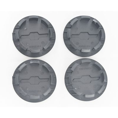 2013-2024 Chevrolet Malibu Licensed Wheel Cap Emblem Set Gloss Black 4Pcs ABS Plastic